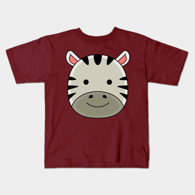 zebra Kids T-Shirt by MEDZ